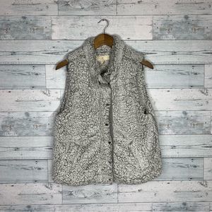 NWOT Thread & Supply Grey Sherpa Vest - Size M